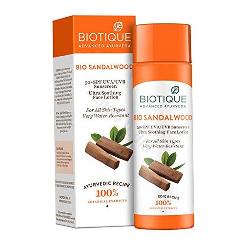 Biotique Sunscreen With Sandalwood SPF50+ 120ml