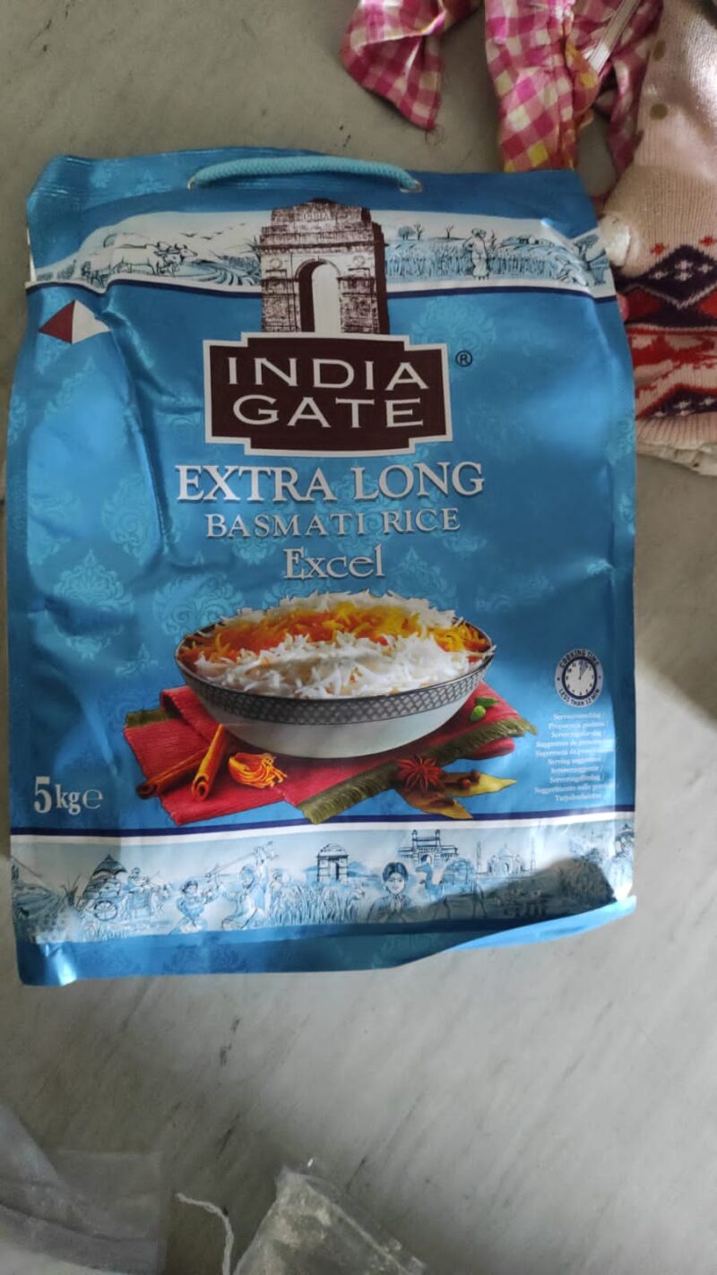 INDIA GATE 10 KG (Extra Long Pure Basmati Rice Excel India Gate 10kg)