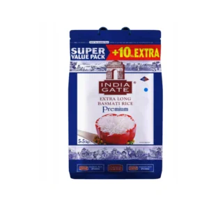 INDIA GATE PREMIUM BASMATI RICE 5 KG.